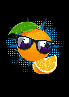 Orange Sunglasses Juice