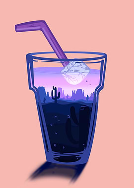 Desert sun rise cocktail