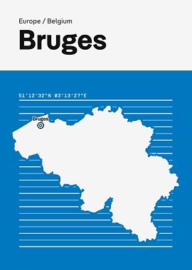 Bruges Belgium Map