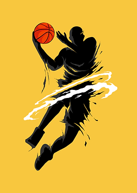 slam dunk flame silhouette