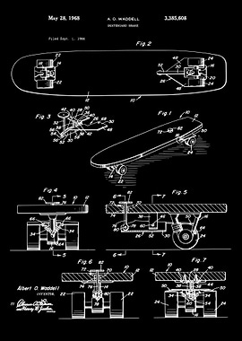 Skateboard Break Patent