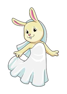 Bunny Bride Veil Wedding