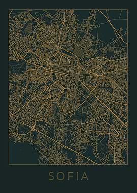 Sofia Gray Orange Map