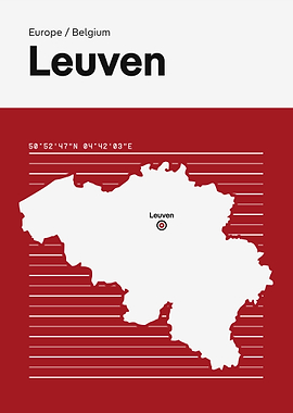 Leuven Belgium Map