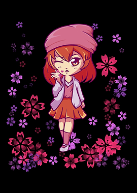 Flowers garden anime manga