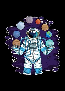 Juggling Astronaut Juggler
