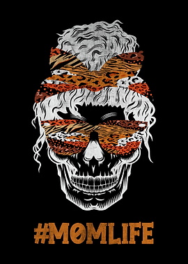 Leopard Mom Skull Mother