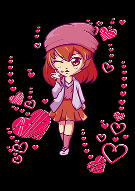 Anime girl Manga Herz Herz