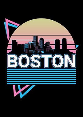 Boston City Skyline