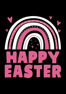 Happy Easter Kids Rainbow