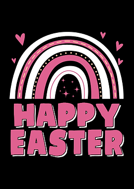 Happy Easter Cute Rainbow