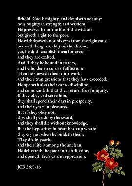 Job 36 God Is Mighty