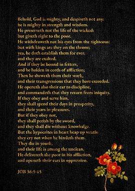 Job 36 God Is Mighty