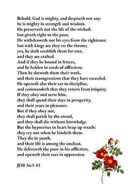 Job 36 God Is Mighty