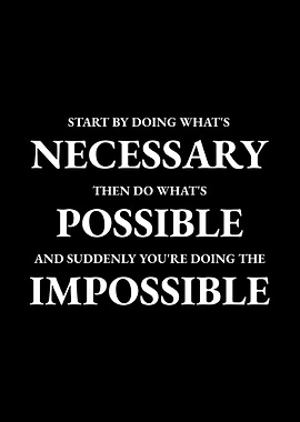 Necessary to Impossible