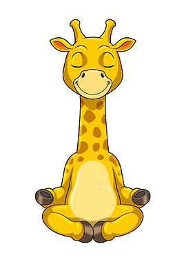Giraffe Yoga Meditation