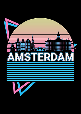 Amsterdam City Skyline