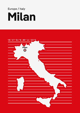Milan City Map