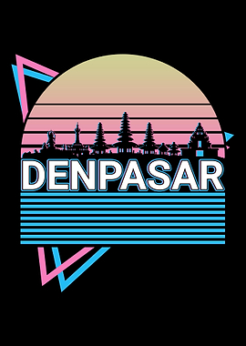 Denpasar City Skyline