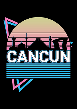 Cancun City Skyline