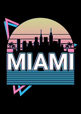 Miami City Skyline
