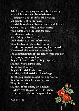Job 36 God Is Mighty