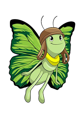 Butterfly Pilot Pilot hat