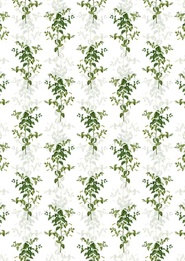 White Tree Fuchsia Pattern