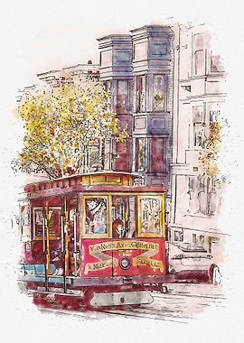 Watercolor San Francisco
