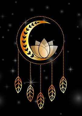 Mystic lotus dream catcher