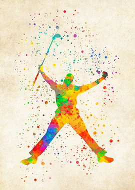 Golfer Watercolor