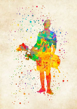 Golfer Watercolor