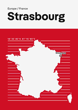 Strasbourg City Map