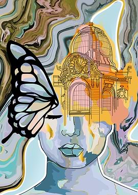 Architecture art portrait