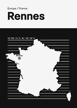 Rennes City Map