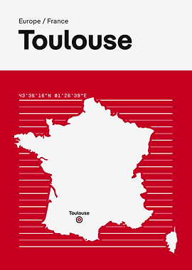 Toulouse City Map