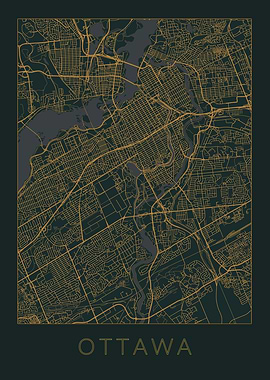 Ottawa Gray Orange Map