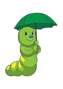 Caterpillar Rain Umbrella