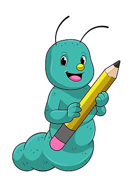 Caterpillar Pencil