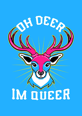 Oh Deer Im Queer Pan Pride