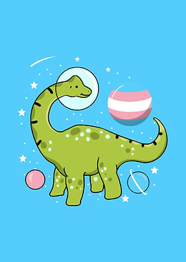 Brachiosaurus Trans Pride