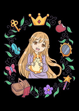 Dog Corgi Anime Manga Girl