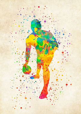 Bowling Watercolor
