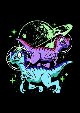 Velociraptor Galaxy Dino