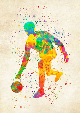 Bowling Watercolor