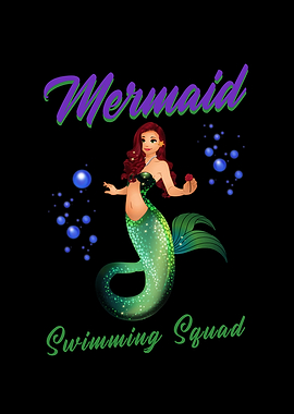 Mermaid Swimming Mermaid