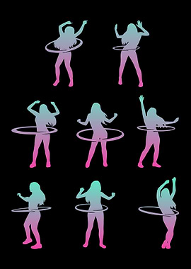 Hula Hoop Woman Dancing