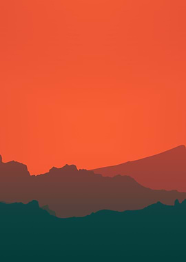 Red Mountain Range Left