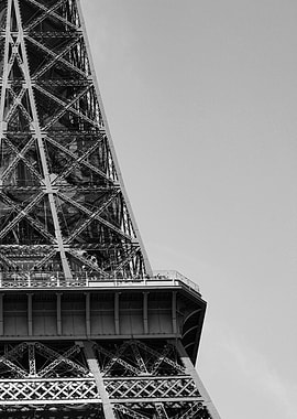Side of the Eiffel Tower
