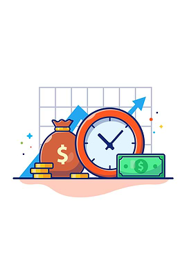 Clock With Coin Money